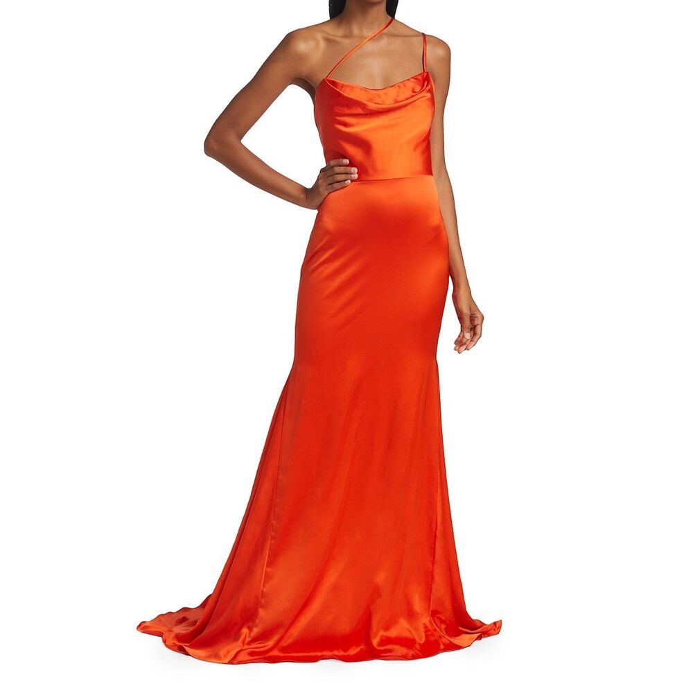 NWT Vera Wang Bride Paulette Open Back Satin Gown US 8 $395